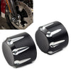 Harley Touring Road King Electra Glide CNC Front Axle Cap Nut Covers (2009-2023)