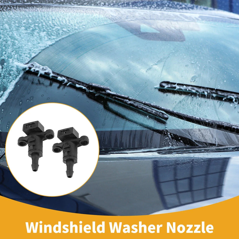 Kia Ceed, Rio Windshield Washer Nozzles  Black (2011-2018)