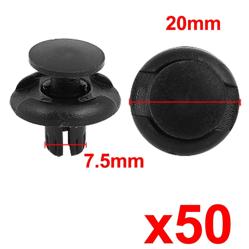 Honda Acura 50 x Front Mudguard Push-Type Retainer Clips (2000-2023)