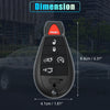 Dodge Blade No Chip Button Keyless Entry Remote Shell Cover