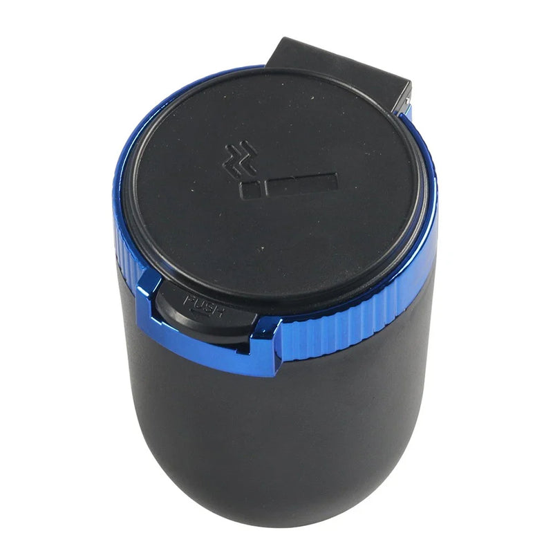 All Vehicles Portable Car Ashtray with Blue LED Light