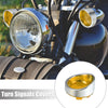 Harley Dyna Yellow 2pcs Turn Signal Light Covers