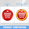 Ford Mustang (2015-2021) Red Ignition Button Cover Decal