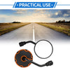 Motorcycle M10 Rear View Mirrors Round Handlebar Orange Black Iron