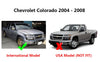 Chevrolet Holden Colorado 2 x Front Door Wind Shield Air Guards (2002-2011)