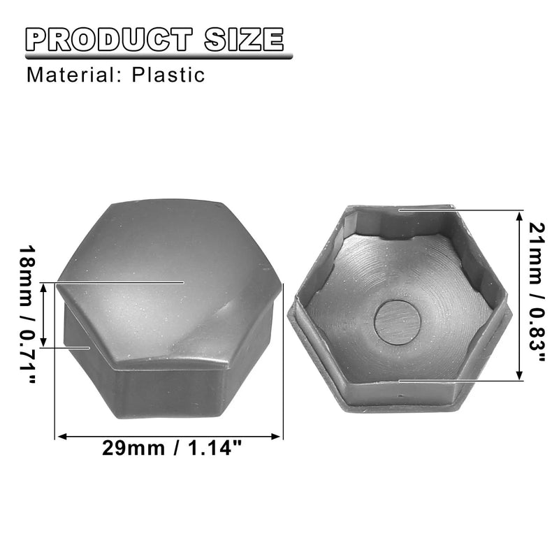 Tesla Model Y 21mm Wheel Lock Lug Nut Cover Caps (2020-2023)