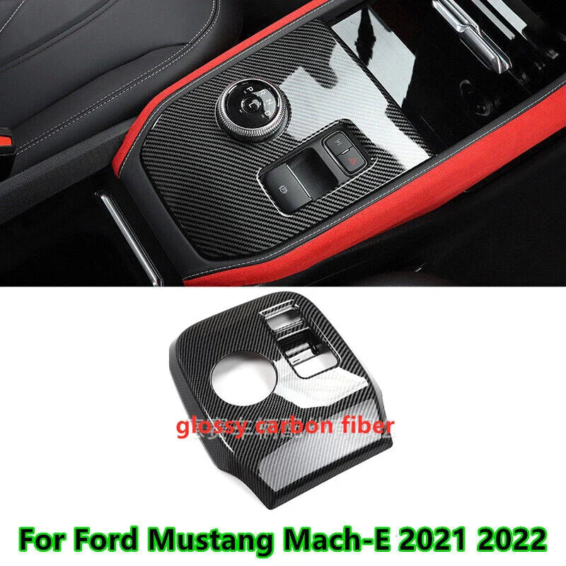 Ford Mustang Mach E Carbon Fiber Gear Shift Cover Trim (2021–2022)