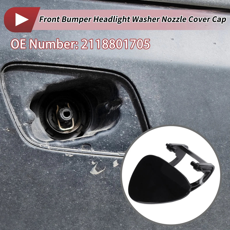 Mercedes-Benz E320 (1994-2006) Black Front Left Washer Nozzle Cover