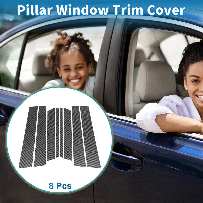 Ford Territory (2004-2016) Carbon Fiber 8pcs Door Pillar Window Trims