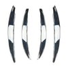 Benz C-Class Silver Front Bumper Splitter Fins Spoiler Canard Trim (2022-2023)