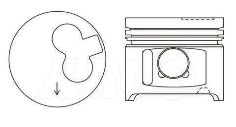 TOYOTA LANDCRUISER HZJ79 HZJ105 4.2L 1HZ 1 X ENGINE PISTON & PIN