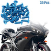 Motorcycle Car Bolts 30pcs Round Cross Head Self-Tapping