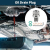 Car & Motorcycle M10.4-1.25mm Copper Oil Drain Plug W/ Gasket 1x