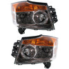 Headlights Headlamps Set For 2008-2015 Nissan Armada Left