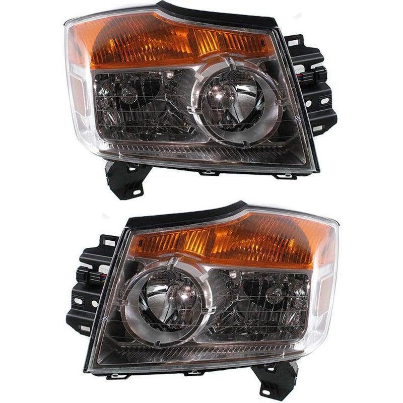 Headlights Headlamps Set For 2008-2015 Nissan Armada Left