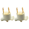 Car H1 Halogen Headlight Socket Holder 2 x Bulb Socket Stand