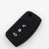 Ford Focus Mondeo Fiesta Black Silicone FOB Key Case Cover Fit
