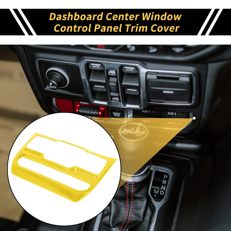 Jeep Wrangler JL JLU Dashboard Center Control Panel Cover (2018-2023)