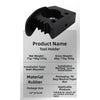 Multipurpose Rubber Clamp Holder / 3 to 4 cm / Cars RVs ATVs