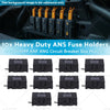 10x Heavy Duty ANS Fuse Holder 20-200AMP Circuit Breaker Box Midi Set