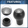 Honda Fit (2002-2008) - Plastic Black Titanium Tone 5 Speed Gear Shift Knob