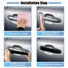 Toyota Highlander RAV4 (2019-2021) Black 4 x Car Side Door Handle Cover Trim