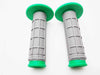 Suzuki RMX250 Green Grey Hand Grip Set (No Year Specified)