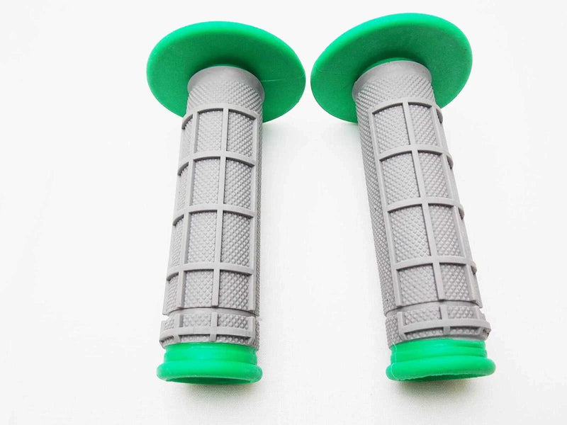 Suzuki RMX250 Green Grey Hand Grip Set (No Year Specified)