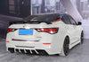 Nissan Sentra 2020-2024 Glossy Black Double Layer Rear Spoiler Wing ABS