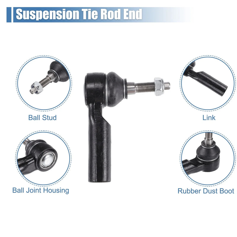 Ford Mustang 4 x Front Inner Outer Tie Rod Ends (2005-2010)