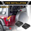 Jeep Wrangler JL JLU Carbon Fiber Tail Light Cover Trim (2018-2023)