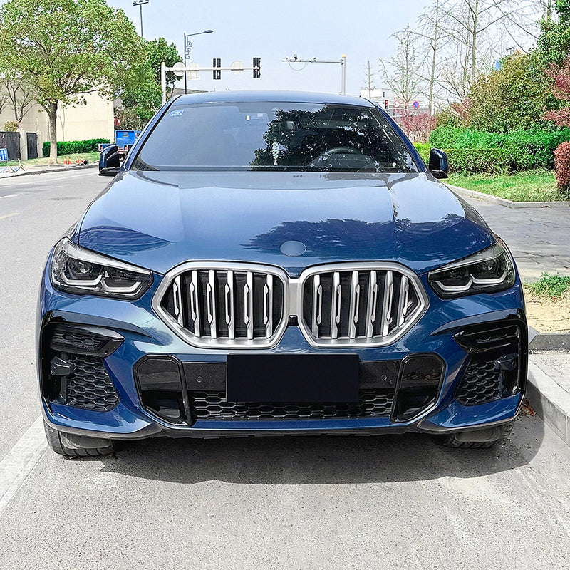 BMW X6 G06 (2019-2022) Gloss Black 2 x Front Bumper Side Air Vent Trim