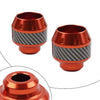 Motorcycle - Orange Front Fork Frame Sliders Crash Protection