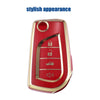 Toyota RAV4 (2019-2020) Red TPU Remote Key Fob Case Cover 4 Button