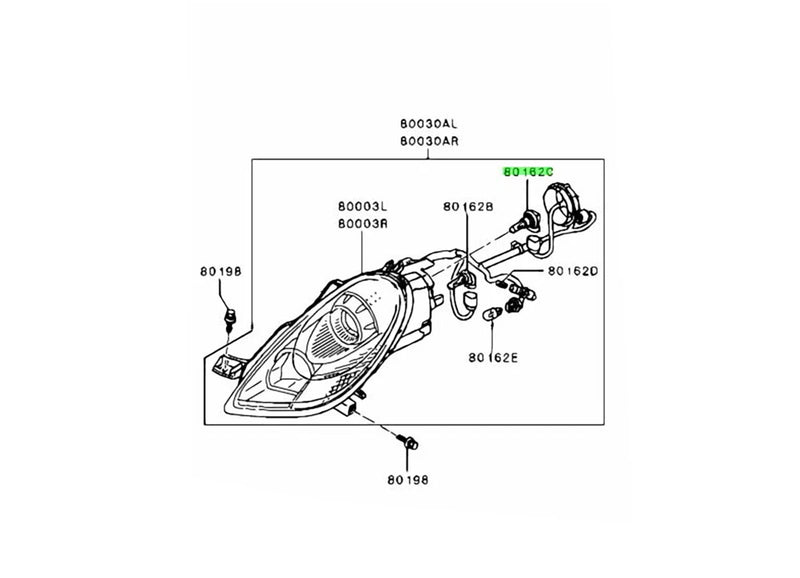 Mitsubishi L200 Triton Fog Light Bulb (2015-2022)