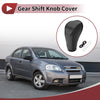 Chevrolet Gear Shift Knob Cover Black Carbon Fiber Faux Leather