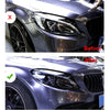 Benz C Class 2017+ Car Smoke Black TPU Headlight Sticker Protect Film Fit