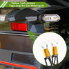Car Motorcycle Rainproof Yellow 2 x License Plate Light Led Tag Lamp