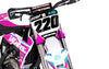 Husqvarna TC 65 Ripped Pink Custom Graphics Kit Decals (2017-2023)
