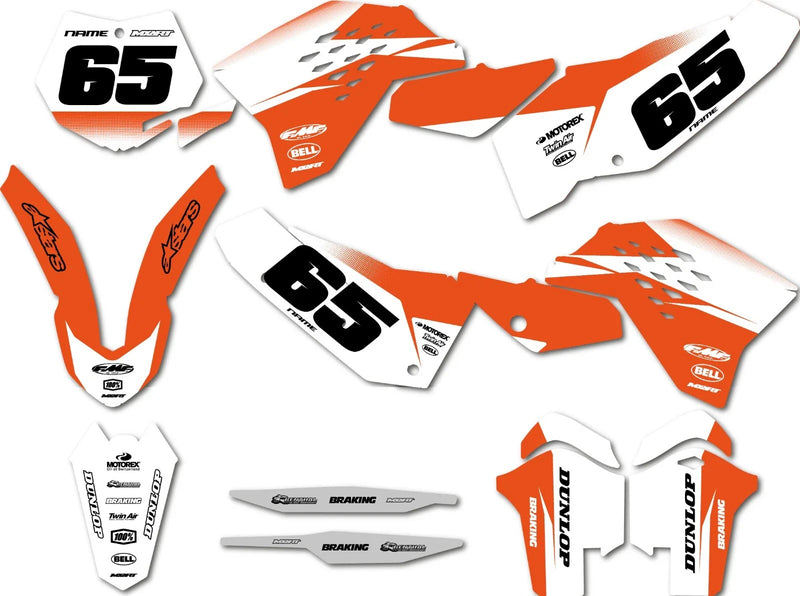 KTM SX 250 Sticker Kit 2007-2010 - GROOVE STYLE Graphics