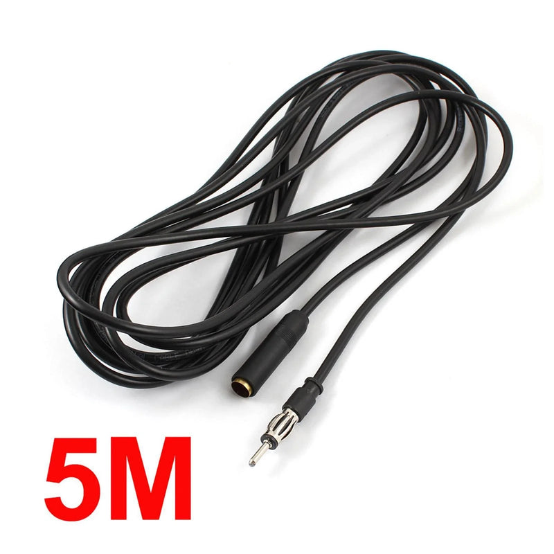 Ford Black Male to Female Radio Antenna Adapter Extension Cable 5M