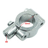 25MM M8 Motorcycle Silver Handlebar Mirror Mount Clamp Adaptor