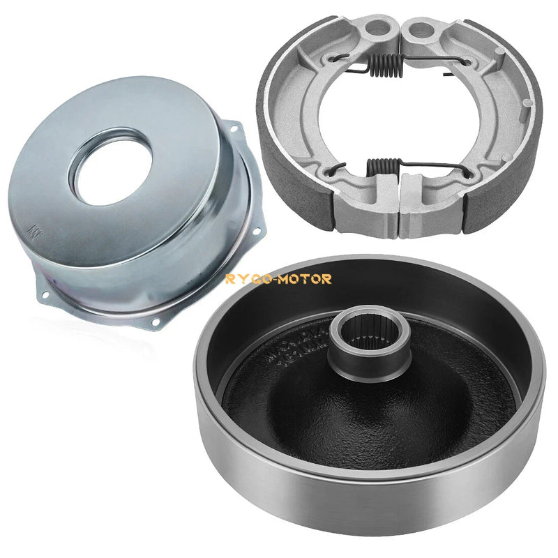 Yamaha Grizzly Rear Brake Drum Hub Cover with Shoes (2007–2014)