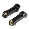 Motorcycle Black Right Hand Thread M10 Mirror Extension Flares