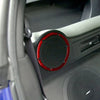 Nissan 350Z Red Carbon Fiber Rear Audio Speaker Ring Covers (2003-2009)