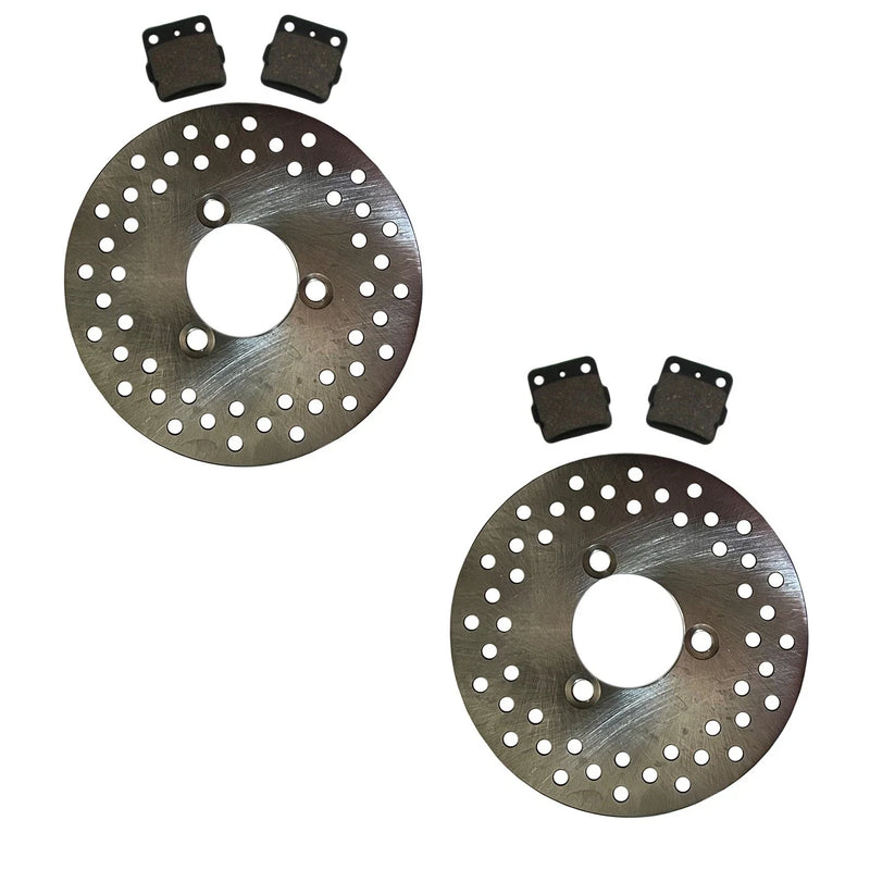 Honda TRX250EX TRX250X 2 x Front Disc Brake Rotors & Brake Pads (2001–2014)