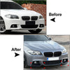 BMW 5 Series F10 F11 M Sport Gloss Black Front Splitter Lip (2011-2017)