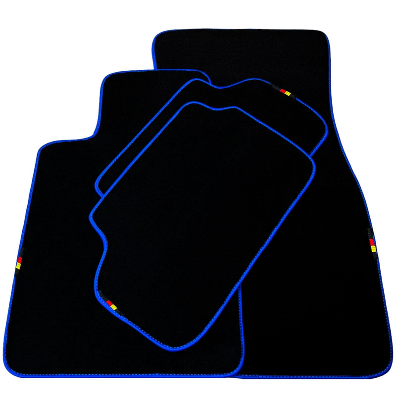 BMW X3 Series E83 SUV with Blue Trim AutoWin Black Floor Mats (2003-2010)