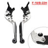 BMW S1000XR Silver CNC Folding Extendable Brake Clutch Levers (2015-2021)