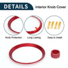 Subaru BRZ (2022-2024) - 4 Pcs Red AC Vent Adjust Knob Cover Ring